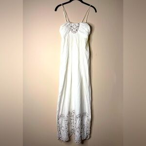 Urban Outfitters Thistlepearl Flowing Maxi Dress With Intricate Detailing. Small